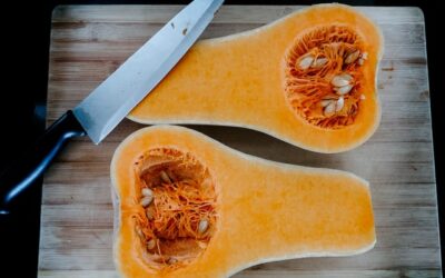 Hasselback Butternut Squash with Bay Leaves